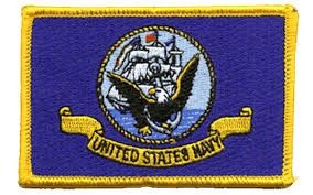 Navy Iron on Patch
