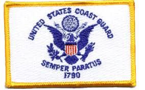 Coast Guard Flag Iron on Patch