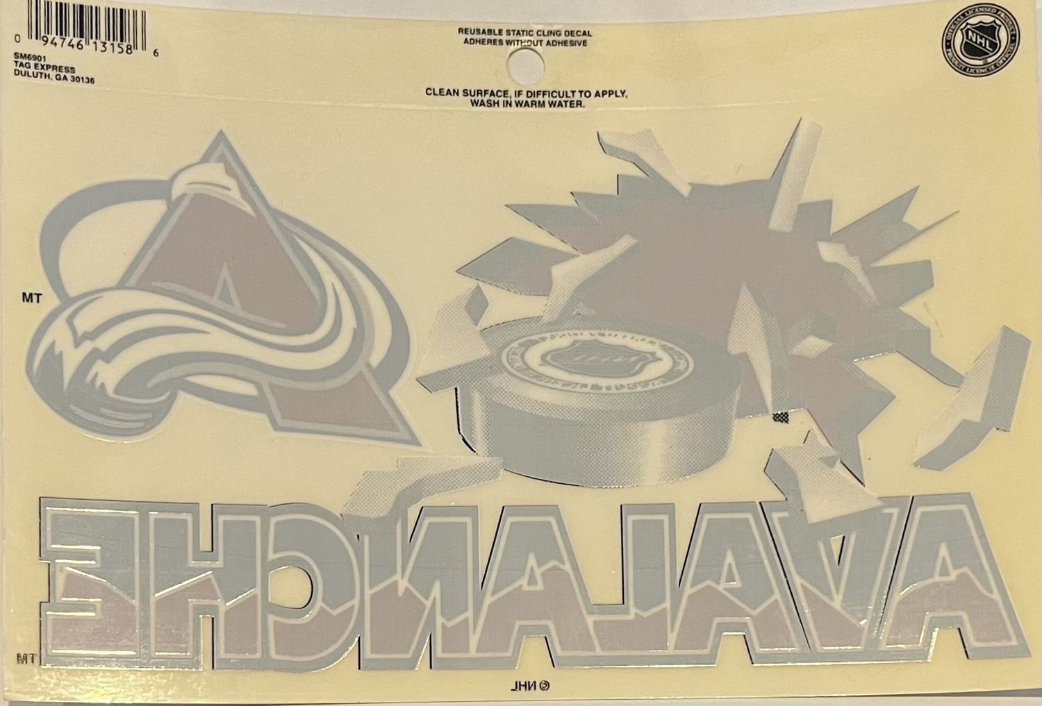 Colorado Avalanche Static Cling