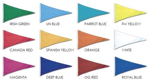 Solid Color Pennants