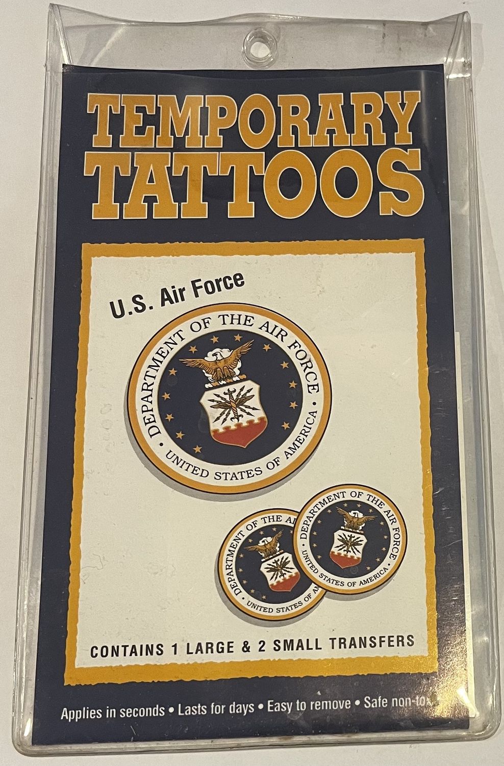 Air Force Temporary Tattoo