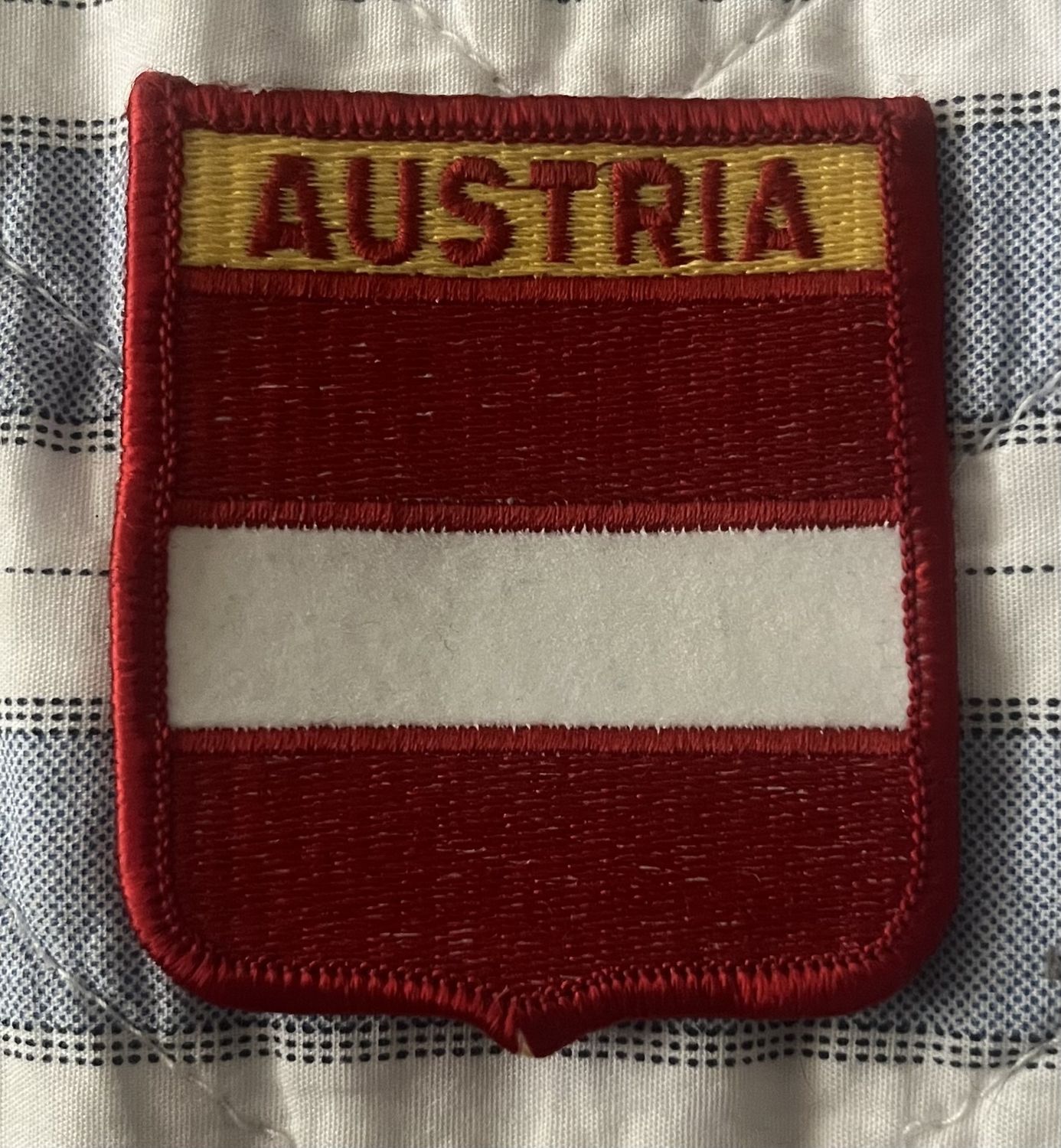 Austria Shield Patch, Colour: without crest