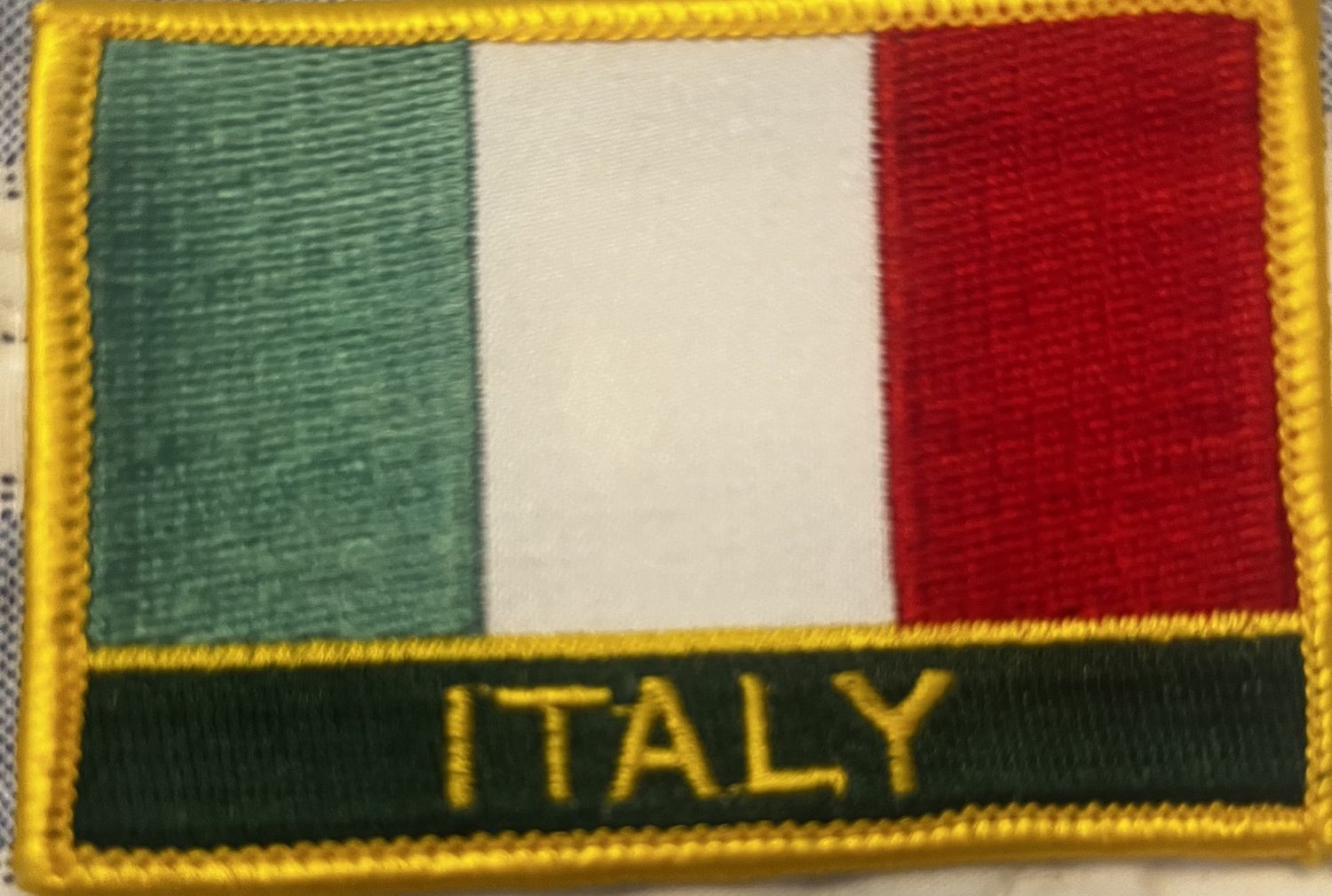 Italy Rectangle Patch, Colour: Gold