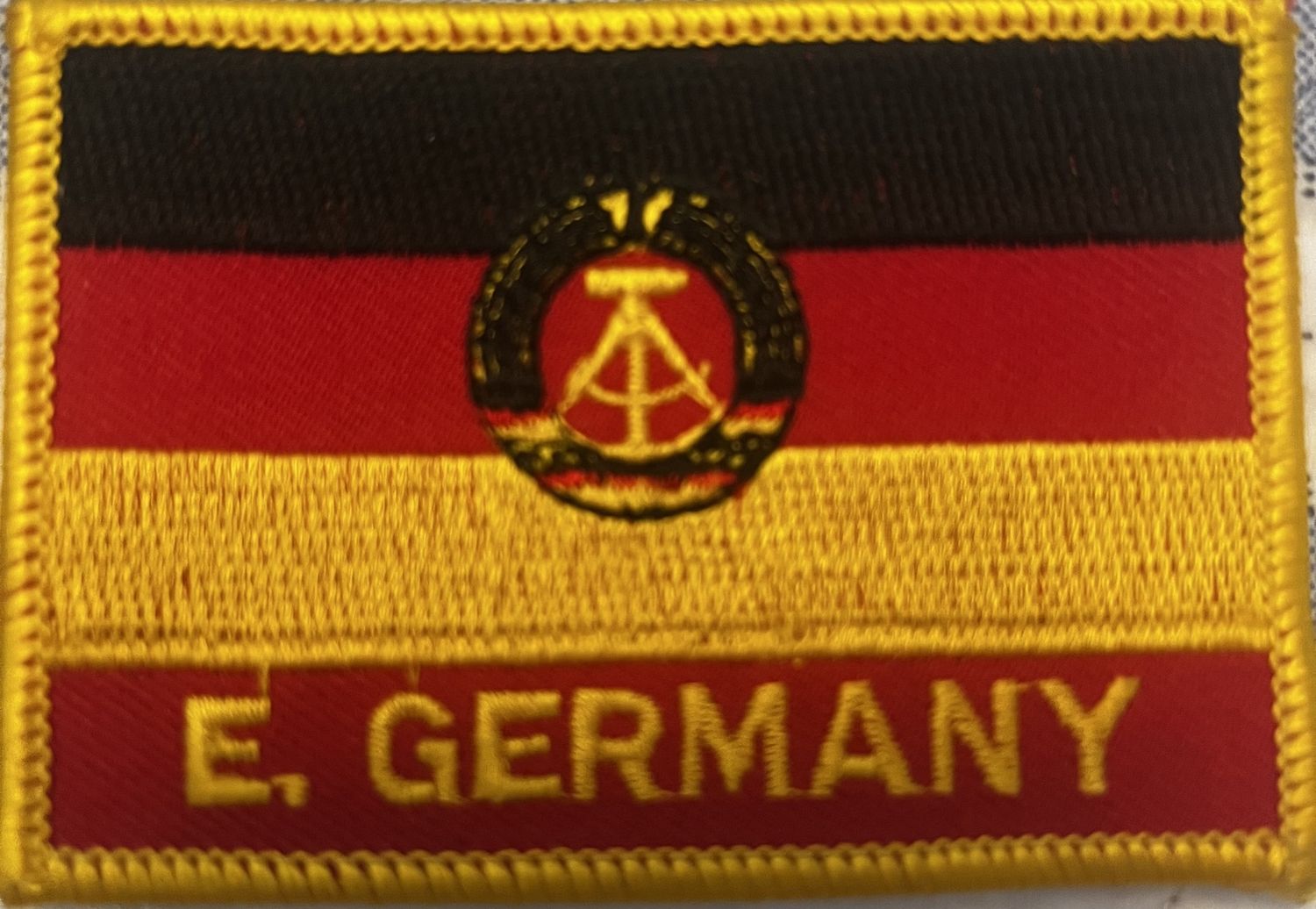 East Germany Rectangle Patch