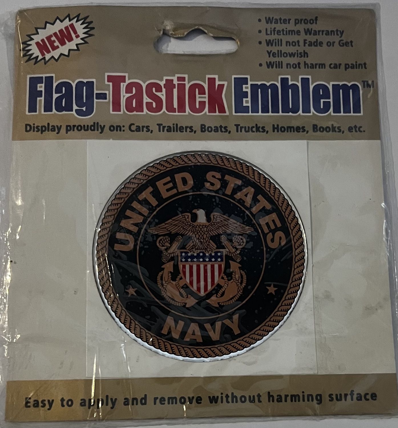 Navy Waterproof Car Sticker