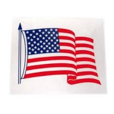 Waving United States Static Cling