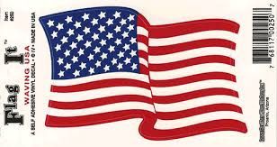 Waving United States Sticker
