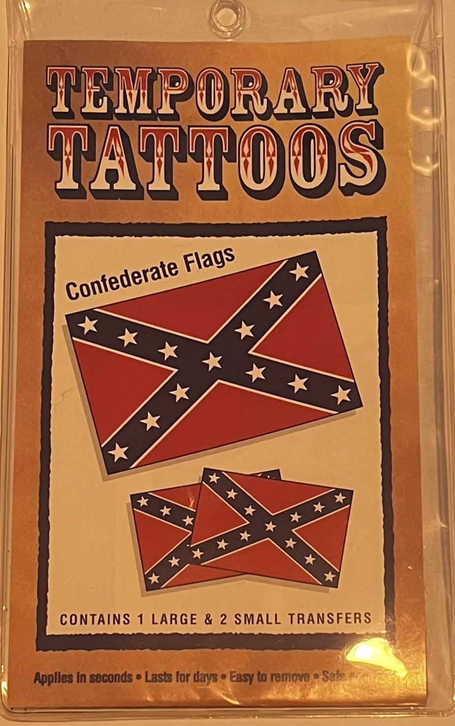 Confederate Temporary Tattoos
