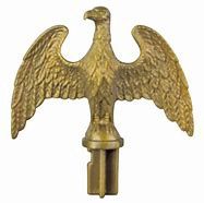 Plastic Slip Fit Eagles, Colour: Brass Plated, For Pole: 3/4" Aluminum