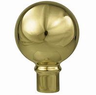 Metal Parade Ball, Colour: Gold, Style: With Ferrule (For Oak Poles)