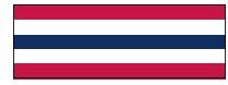 Cotton Red, White &amp; Blue Bunting, Style: No Stars, Width: 36"