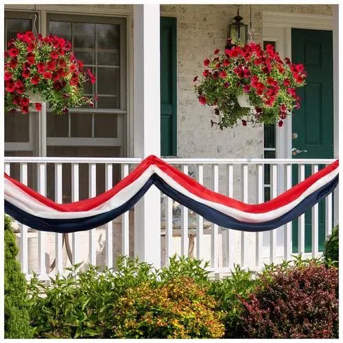 12' Red, White and Blue Bunting with Stars