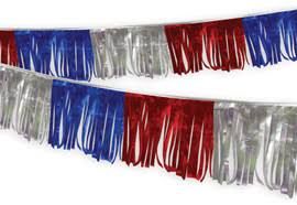 Red White and Blue Streamer Pennant