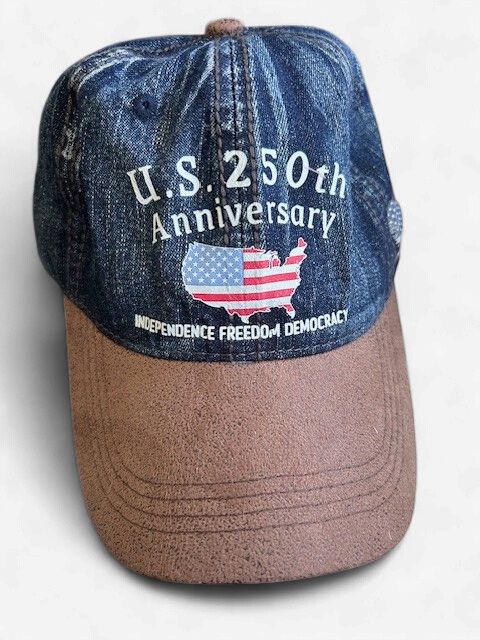 250 Anniversary Hat Blue and Brown