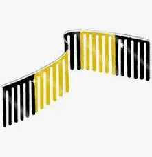 Black and Yellow Streamer Pennant 60'