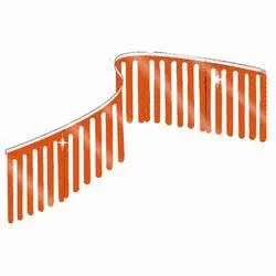 Red Finger String Pennant - Red Metallic