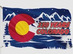 Colorado 150 Years Flag