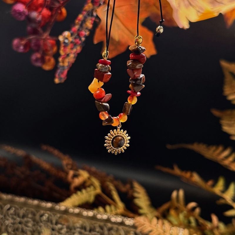 Październikowe Płomienie | Jaspis czerwony &amp; zółty