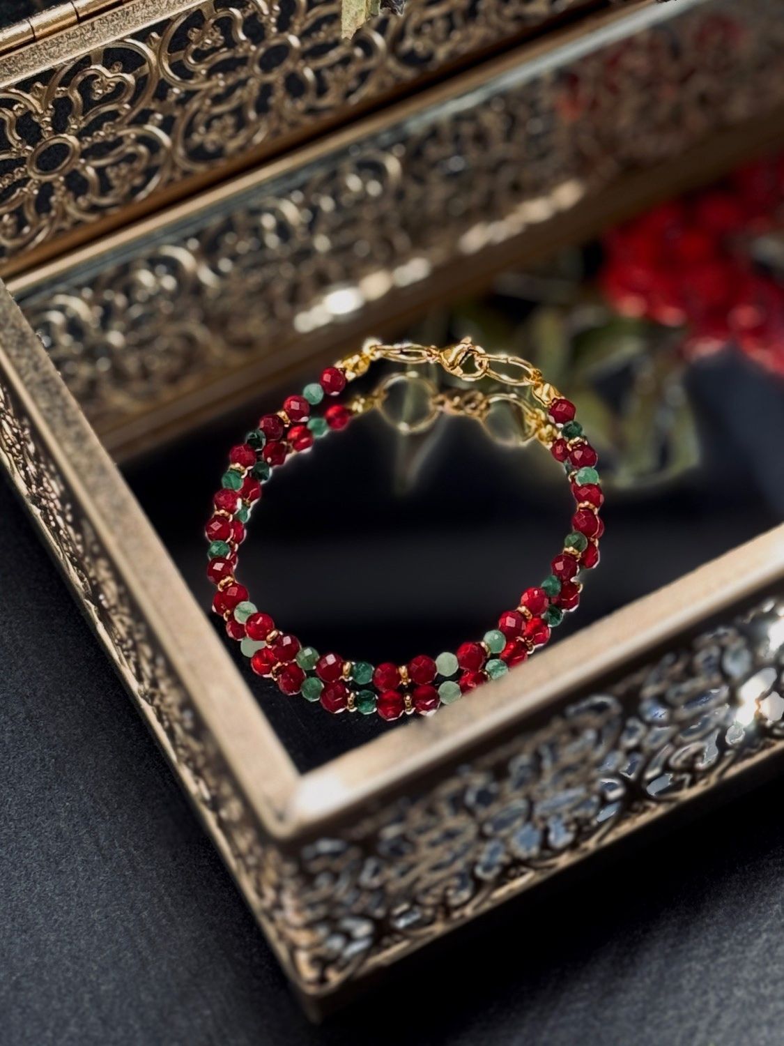 Persefona | Rubin &amp; turmalin zielony