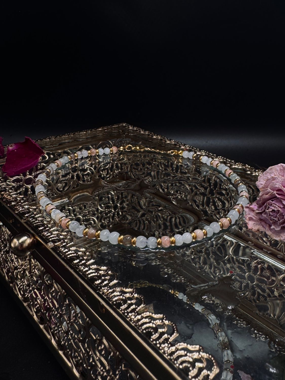 Velvet Rose | Kamień słoneczny &amp; kamień księżycowy