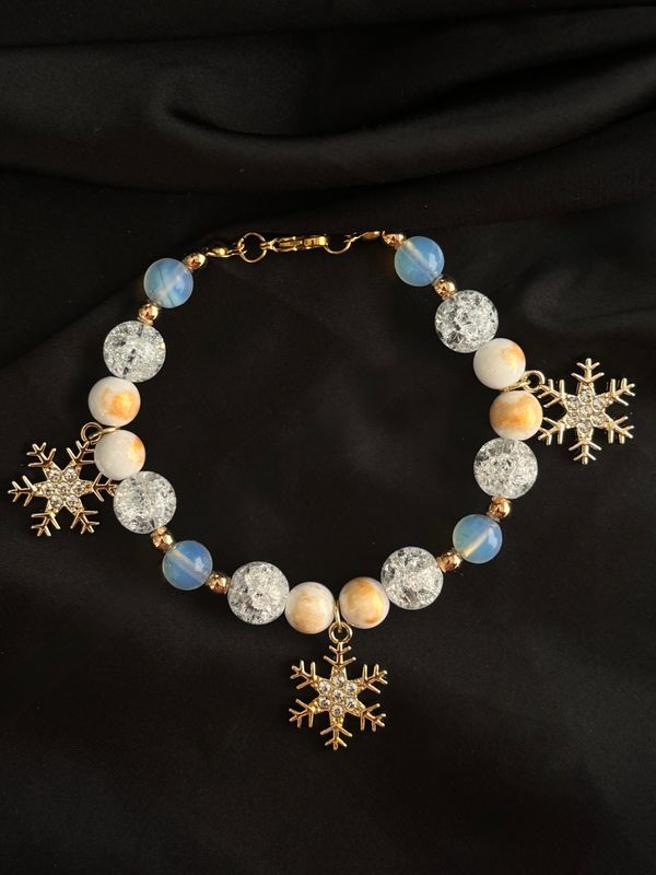 Trzy życzenia | Opal &amp; Biały Jadeit &amp; Kruszony Kryształ