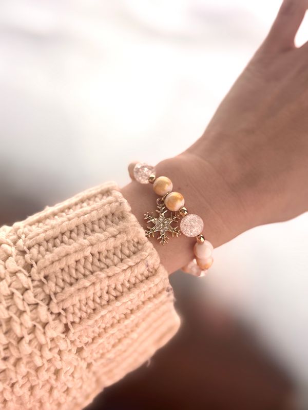 Maia | Jadeit biały &amp; Kruszony kryształ