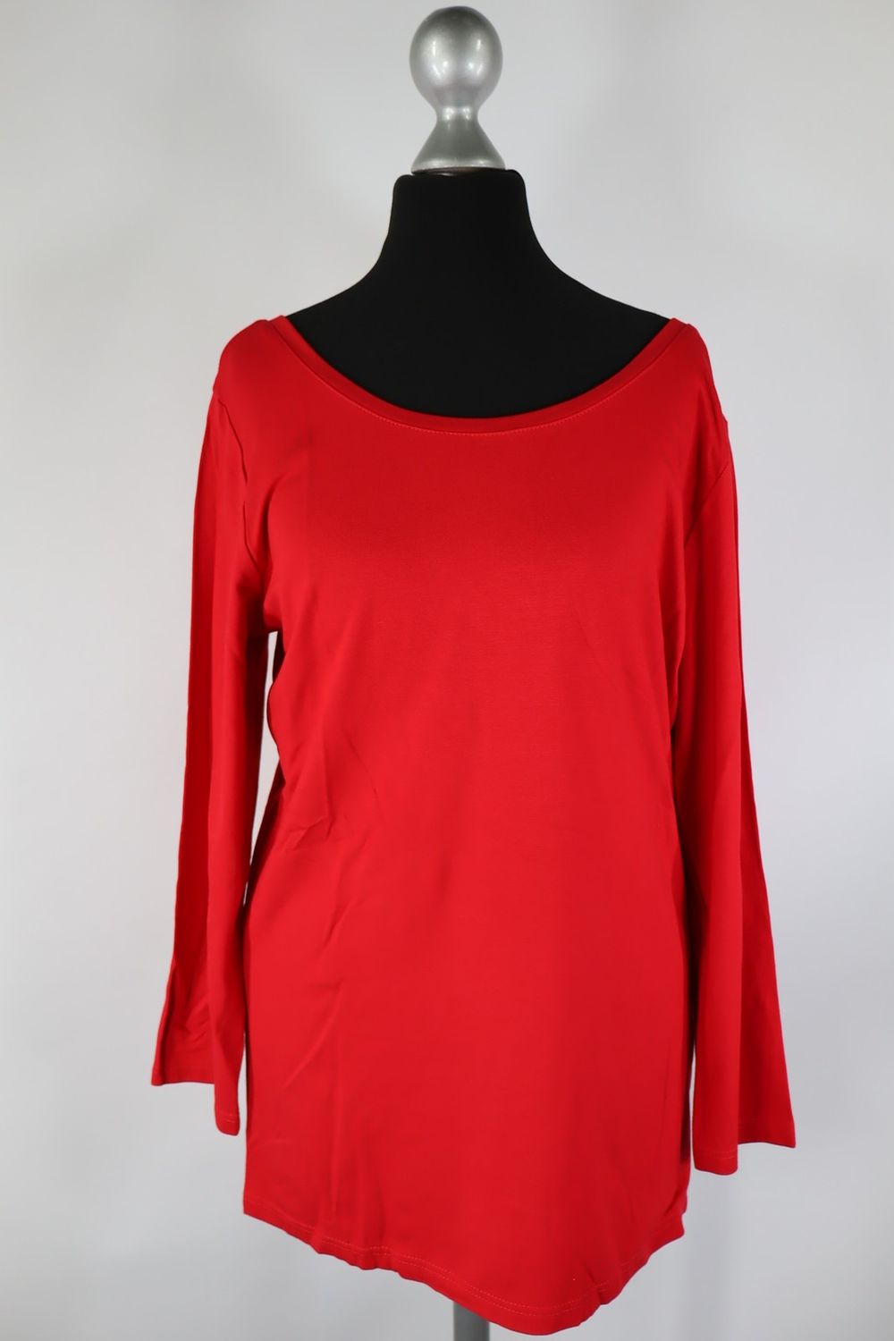 du Milde Damen Shirt mit Etikett rot Gr. 2XL – Viskose, neuwertig
