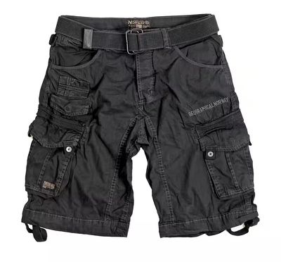 Geo Norway Timua Cargo Shorts Mastic 3XL schwarz - FÄLLT KLEINER AUS (BUND 50cm)