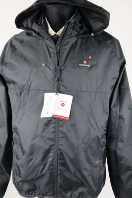 Höhenhorn Rigi Regenjacke Gr. L Schwarz Retoure Loch + Schaden am Logo