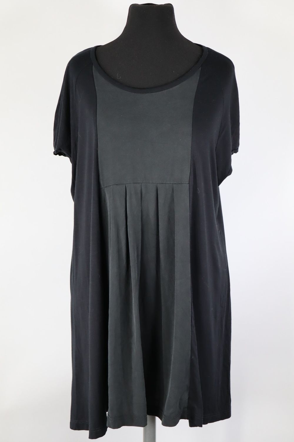 Uli Schneider T-Shirt Gr. 44 schwarz/grau Viskose Elasthan Top Zustand