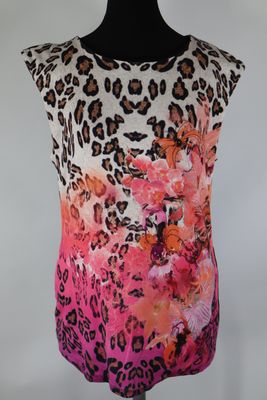 Marccain Damen T-Shirt Gr. N6 Schwarz Bunt – Baumwollmix, Top Zustand Marccain Damen T-Shirt Gr. N6 Schwarz Bunt – Baumwollmix, Top Zustand