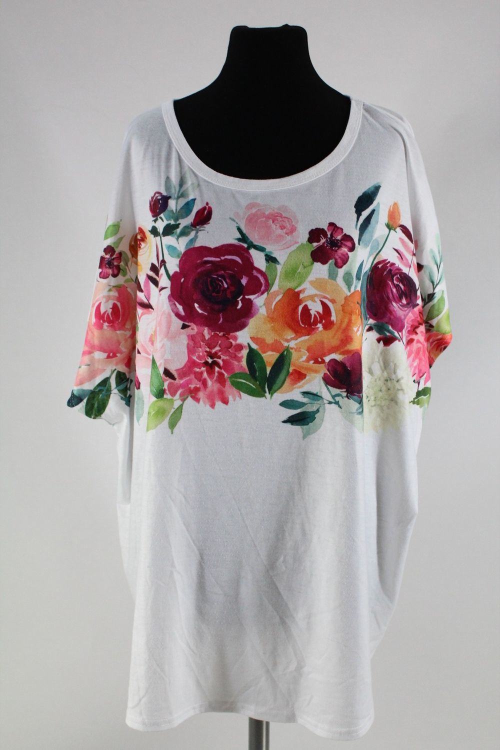 Shein Curve T-Shirts Gr.3XL weiß / bunt Top Zustand