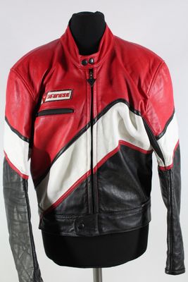 Dainese Retro Motorradkombi Gr.48/S Leder schwarz/rot/weiß Top Zustand Dainese Retro Motorradkombi Gr.48/S Leder schwarz/rot/weiß Top Zustand