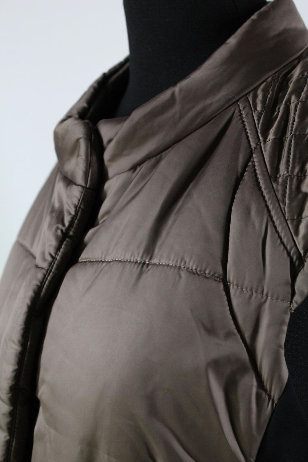 Marc Cain Steppweste Damen Gr. N3 38 M Braun Schwarz Weste Gesteppt Outdoor