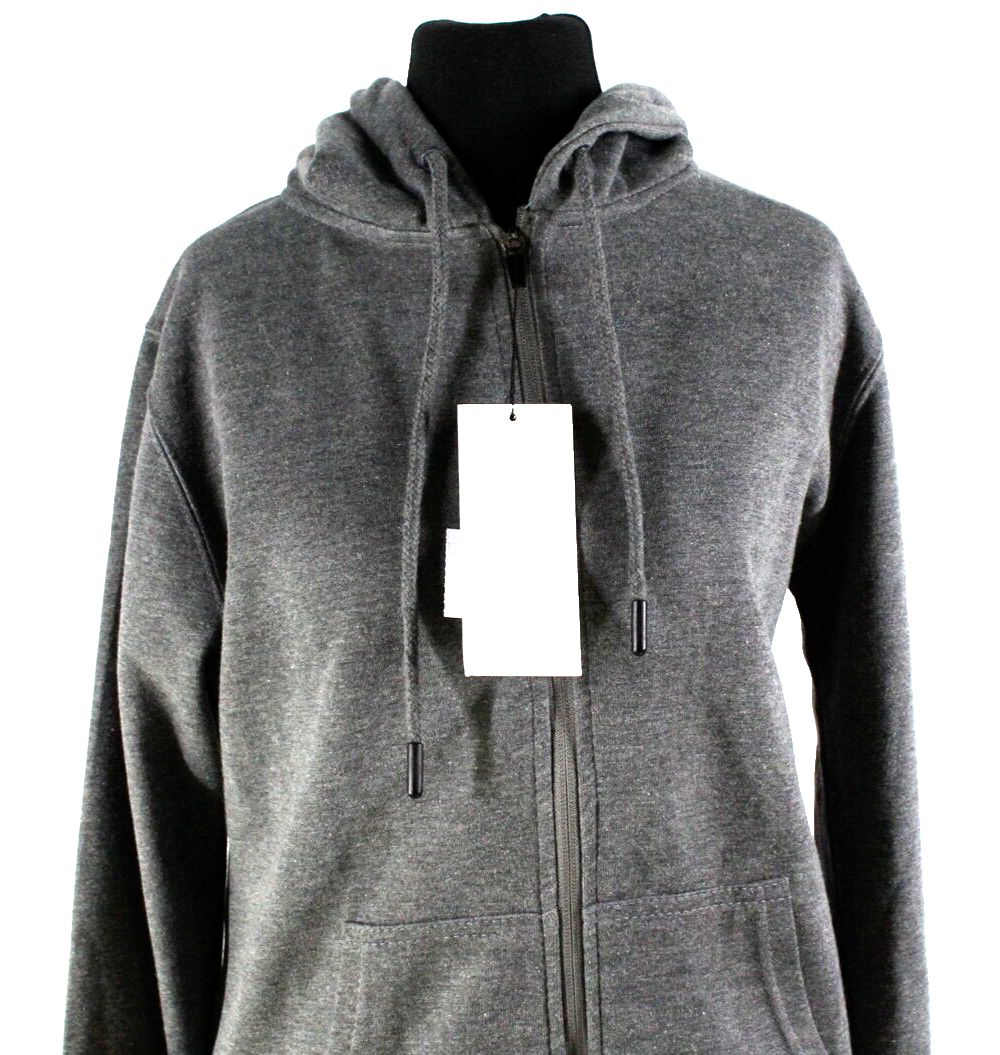 Basisstoff Hudie Kapuzen Hoody Sweatshirt Gr.M grau Baumwollmischung Retoure Neu