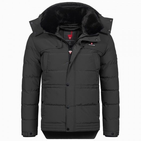 Höhenhorn Adamelo Winterjacke Herren Steppjacke Gefüttert Gr. XL (Schwarz)