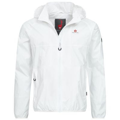 Höhenhorn Rigi Regenjacke Gr. M weiß Outdoor Wandern Camping Kapuze Top Zustand