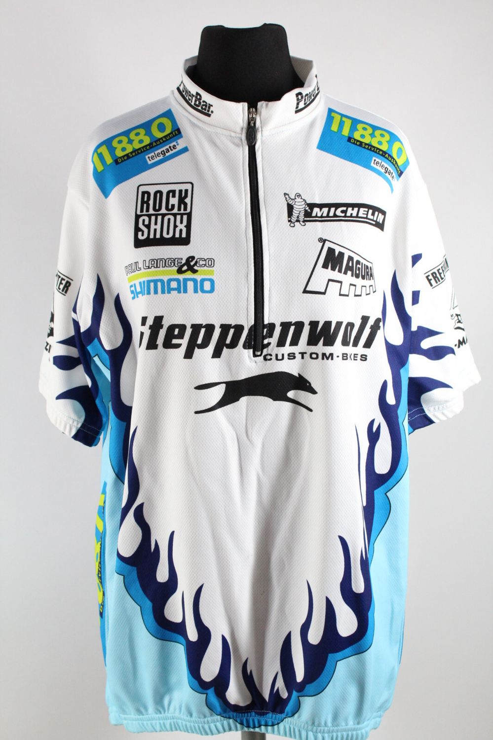 B.E.S.T. Rad T-Shirt Gr.XL weiß, blau, schwarz Top Zustand