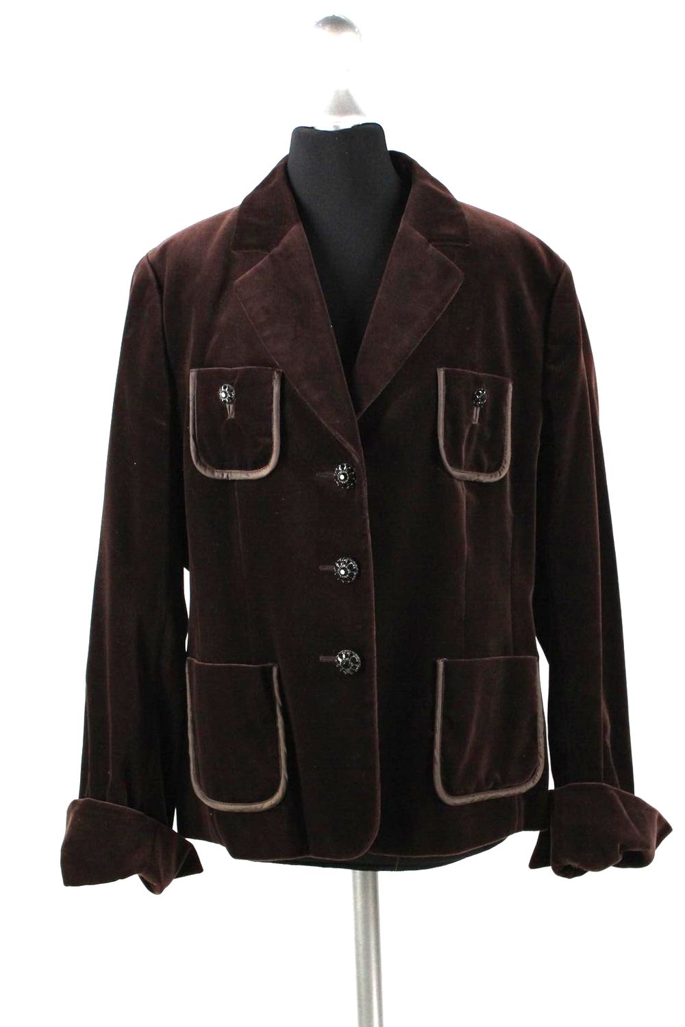 hochwertiger e.b.company Blazer Gr.42 braun Baumwollmischung Top Zustand