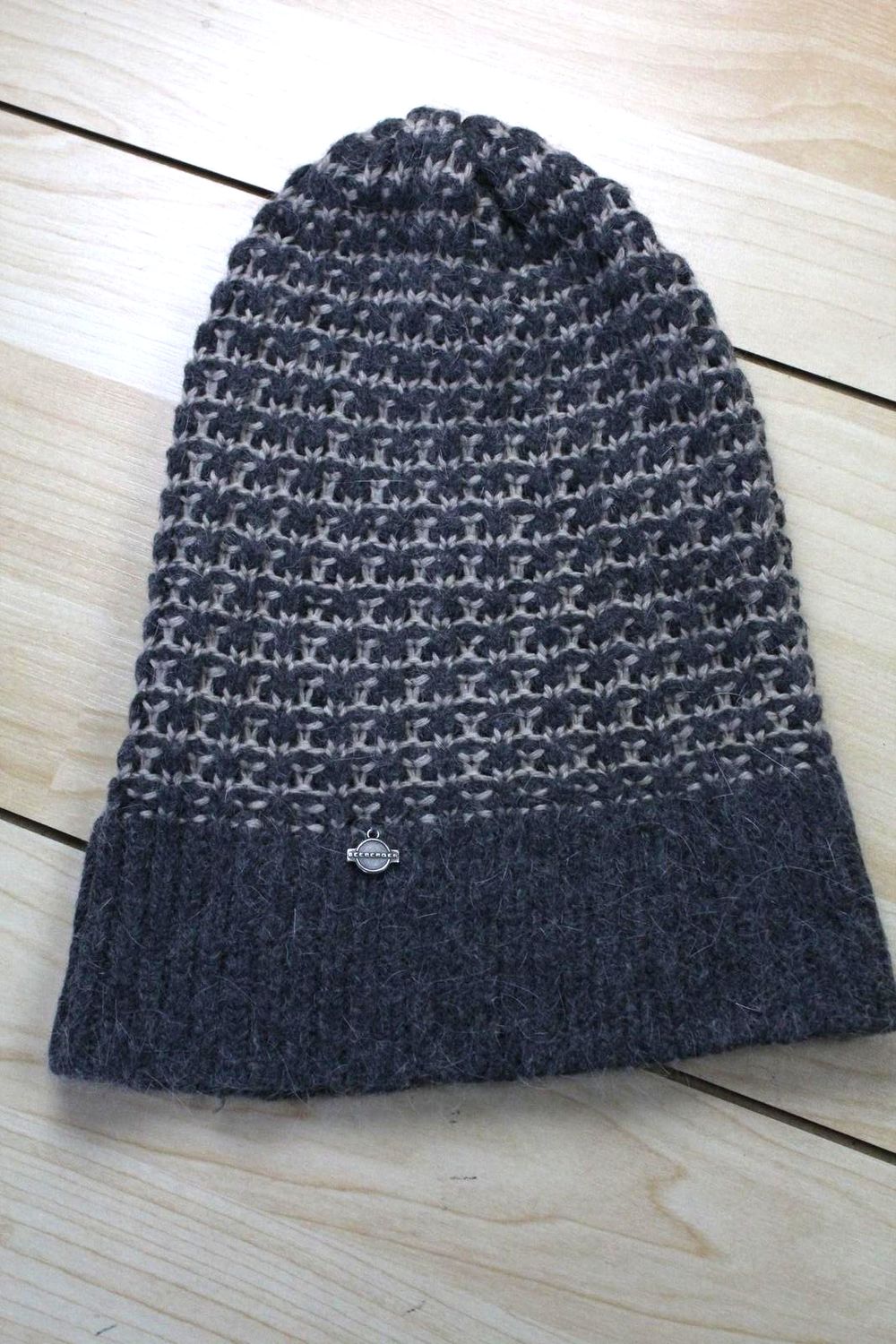 Seeberger Set Mütze Schal Damen Grau Natur Winterset Strickset Warm