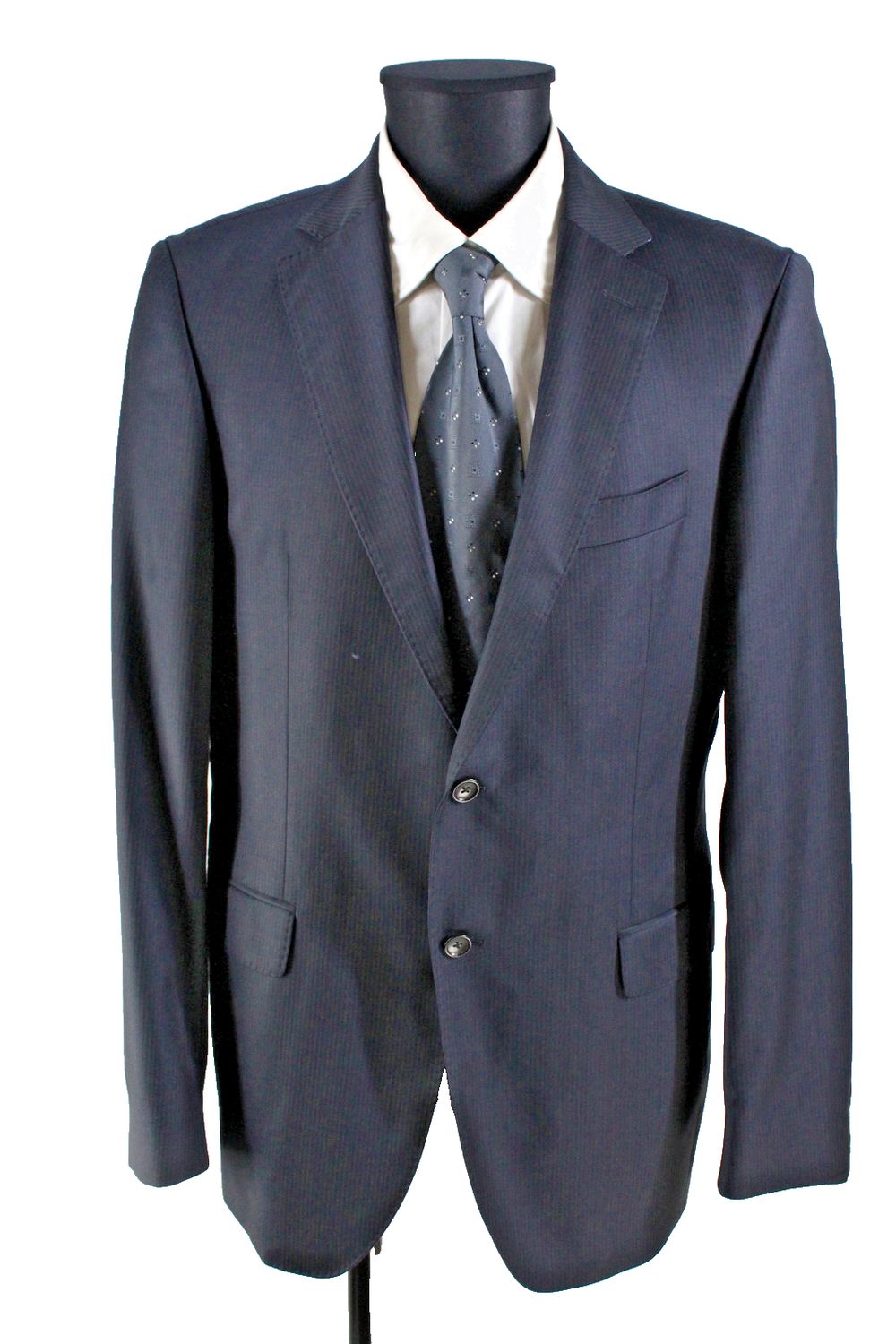 Tommy Hilfiger Tailored Herrn Anzug Gr.98 blau/schwarz Schurwolle Top Zustand