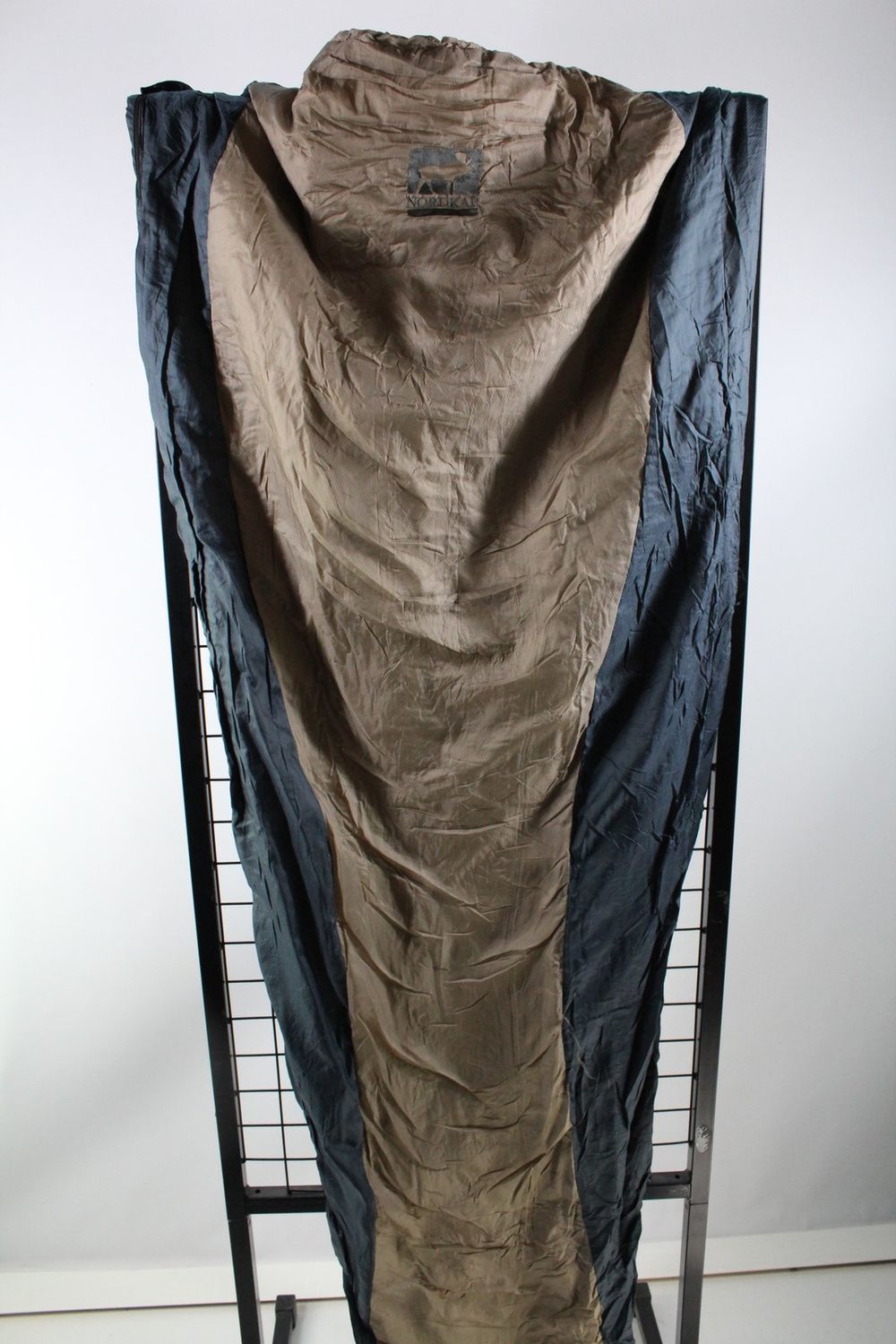 Schlafsack Nordkap Summerlite blaugrau/braun Nylon Top Zustand