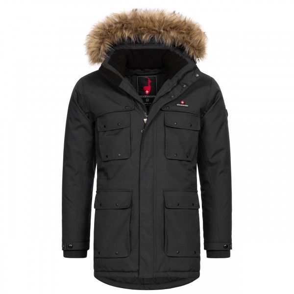Höhenhorn Arpiglias Winterjacke Parka Herren Gr. S Schwarz Retoure Top