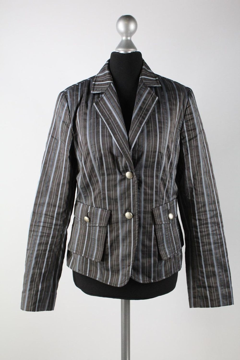 Taifun Collection Blazer Gr.36/S grau/blau/braun Top Zustand