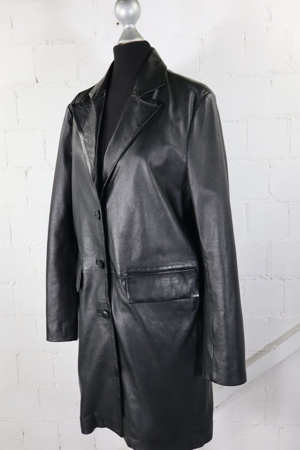 Freaky Nation Leder-Kurzmantel Gr. S Schwarz | Modell Elice | NEU Echtleder