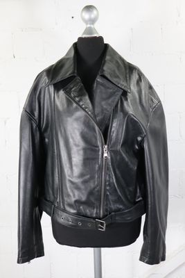 Freaky Nation Damen Bikerjacke M • Schwarz • Echtleder • NEU &amp; ORIGINAL