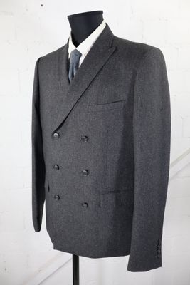Lindbergh doppelreihiges Sakko Gr. 54 Anthrazit Edler Woll-Mix NEU mit Etikett