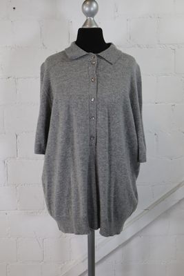 Peter Hahn Damen Pullover Gr. 44/46 100% Kaschmir Grau Cashmere Top Zustand