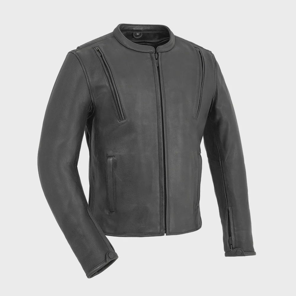 REVOLT&#39; MEN&#39;S MC LEATHER JACKET