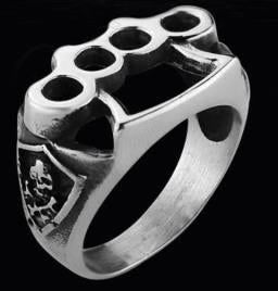 R152 Brass Knuckles Ring